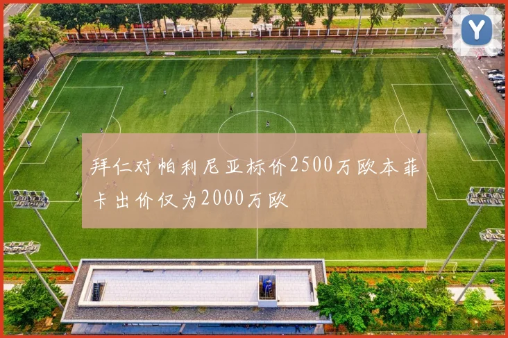 拜仁对帕利尼亚标价2500万欧本菲卡出价仅为2000万欧